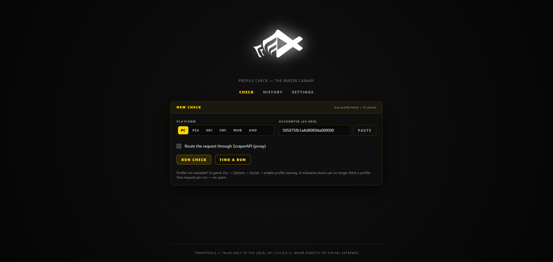 Check page